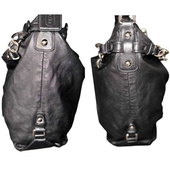 Coach Y2K Brook hobo shoulder bag in black leather style no 14821 - Picture 3 of 10